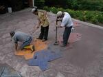 Appliction of Stamped concrete